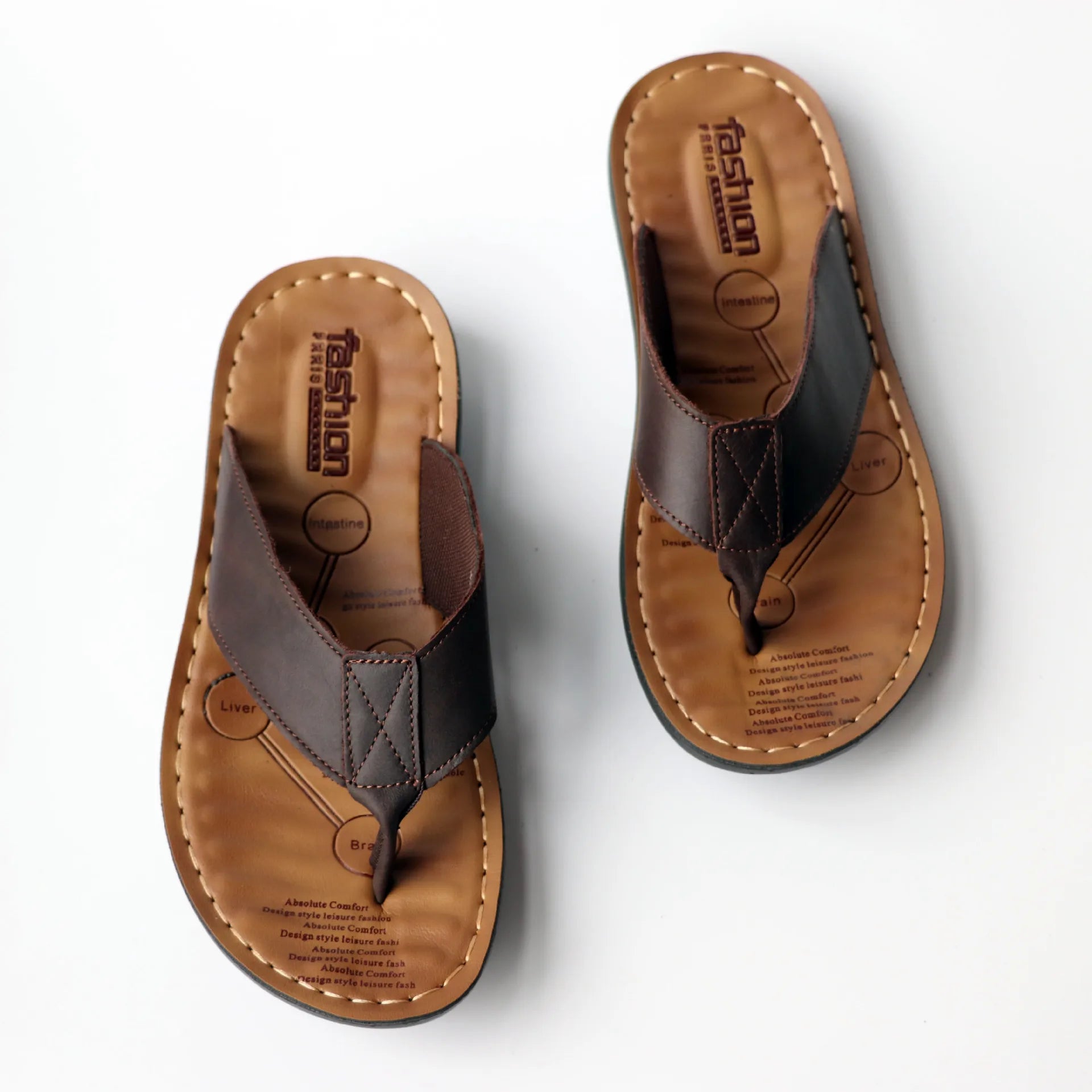 Leather Men's Flip Flops