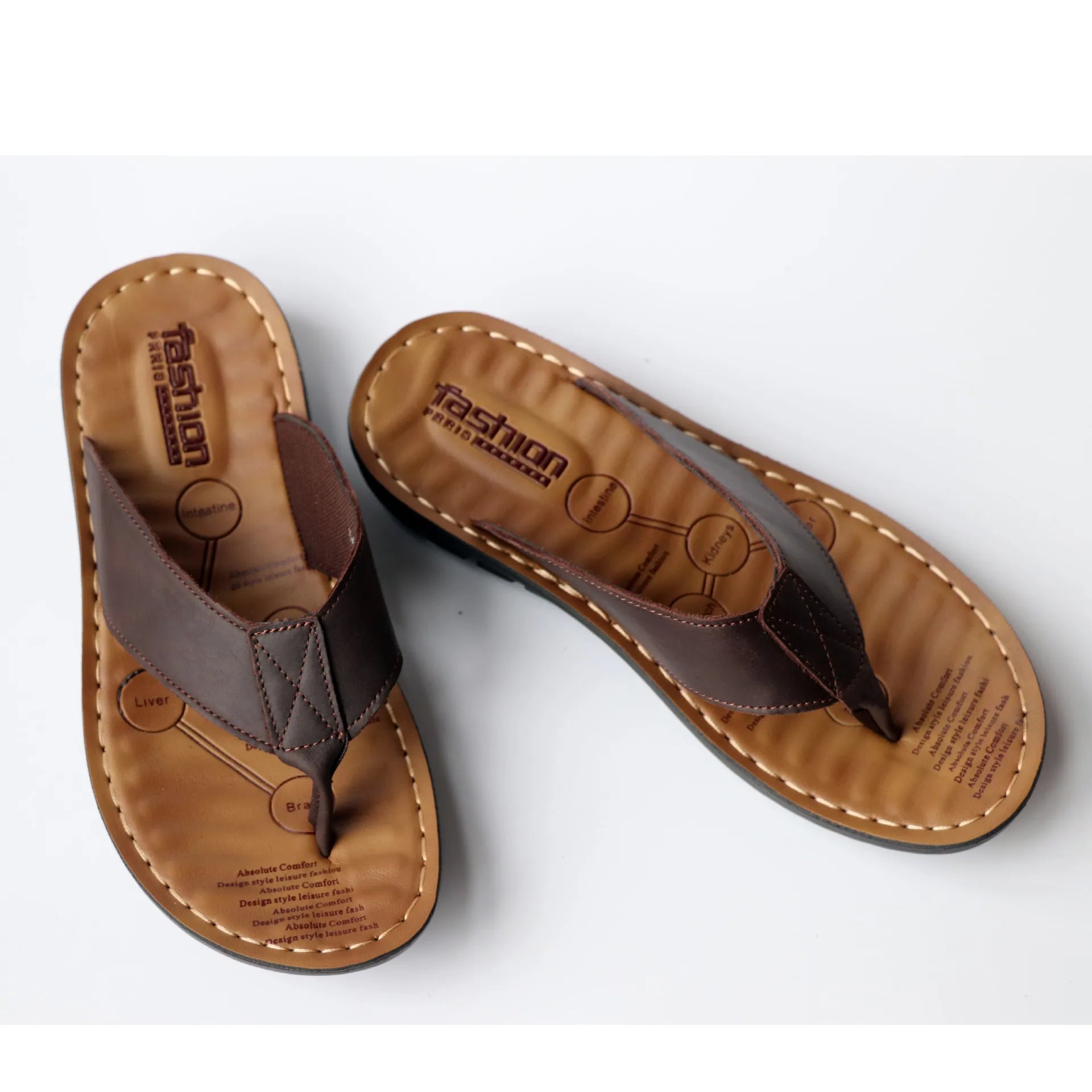 Leather Men's Flip Flops